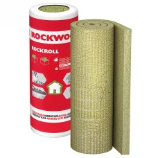 Минеральная вата ROCKWOOL ROCKROLL 100 мм (2500×1000, 5 м²) — утеплитель в рулоне для перекрытий и мансарды
